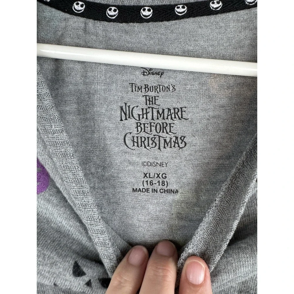 Disney Nightmare Before Christmas‎ Sweater Sleep Tee Nightie Large Pajama PJ
